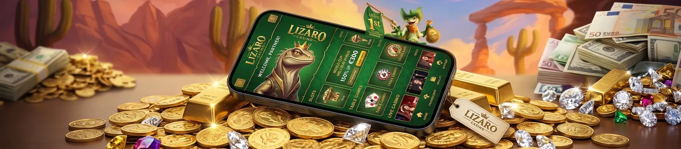 Lizaro Casino app experience on a smartphone